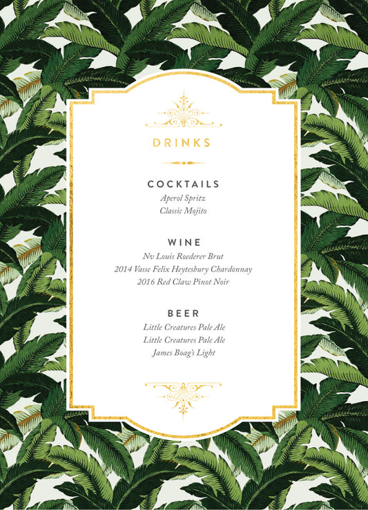 Beverly Hills HotelMenu Cards by Amy C.