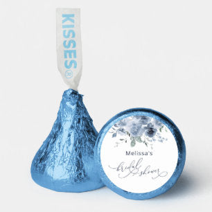 Dusty Blue Floral Bridal Shower Hershey®'s Kisses®