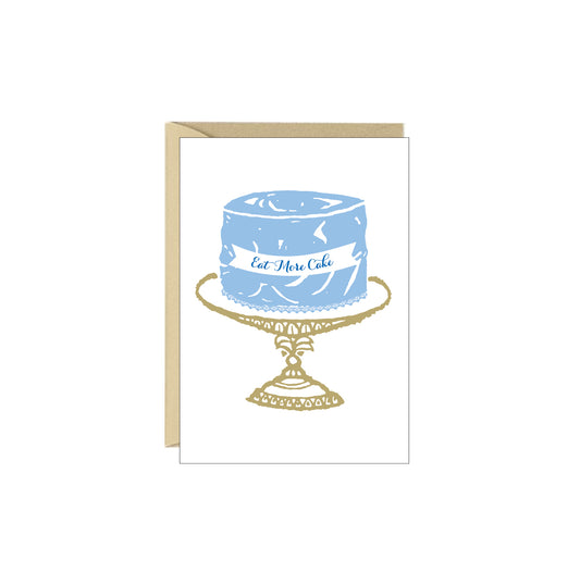 Enclosure Card - Eat More Cake - 4 pack