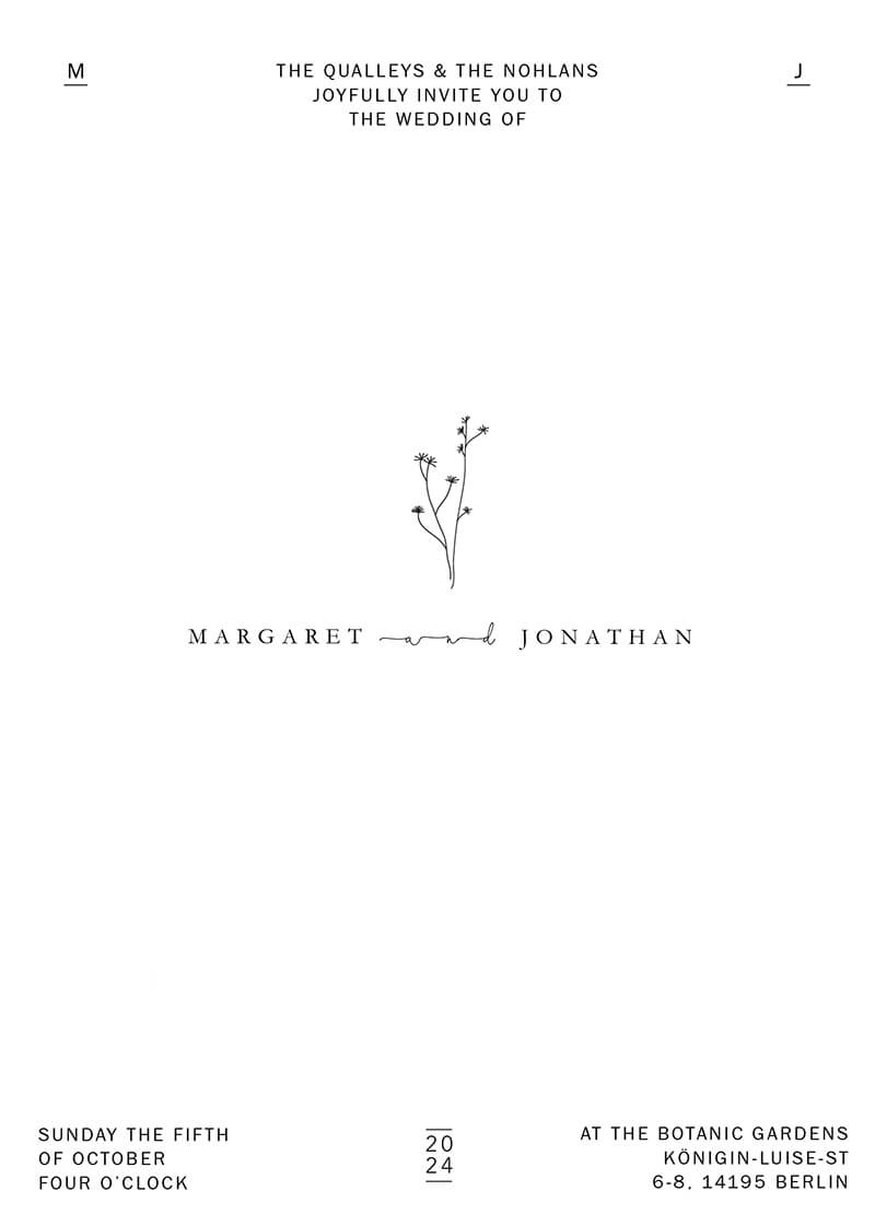 Ebb & Flow Wedding Invitations by Shab M.