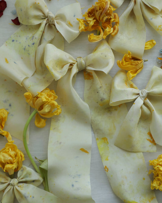 Limited Edition | Original Eco-Print No. 124 Silk Ribbon