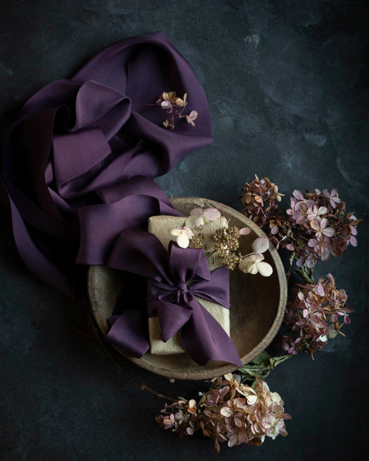 Eggplant Silk Ribbon
