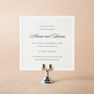 Elatus V.2 save the date Wedding Invitation Suite