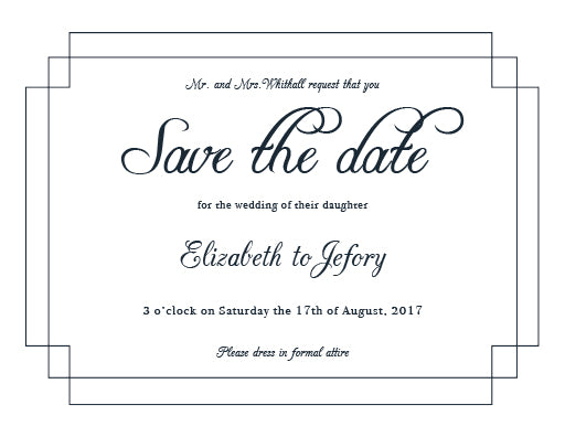 Elegance Save The Date Cards by Imogen L.
