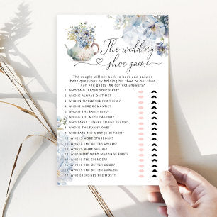 Elegant Wildflowers blue The wedding shoe game