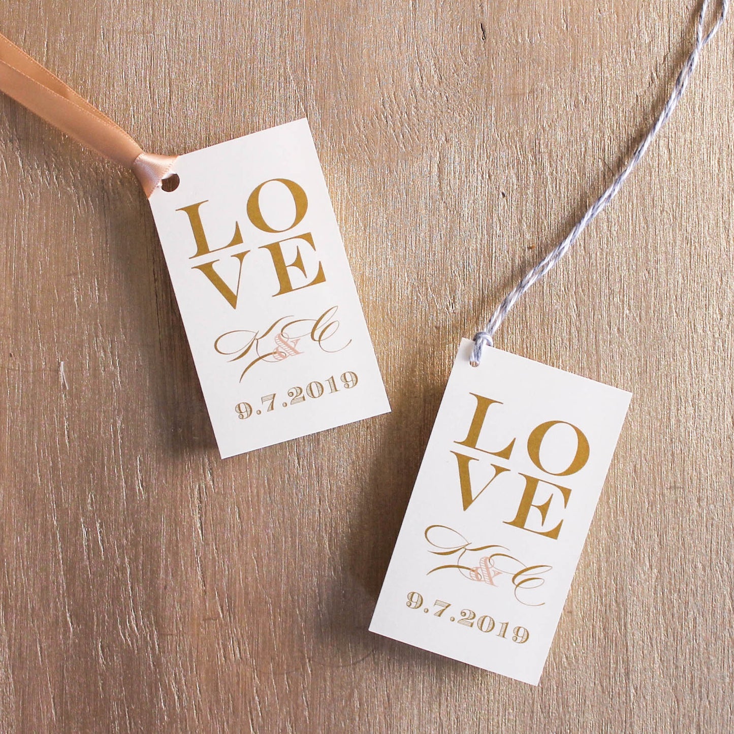 Elegant Ivory Favor Tags