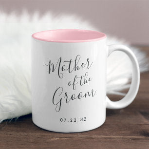 Elegantly Penned Mother of the Groom Two-Tone Coffee Mug