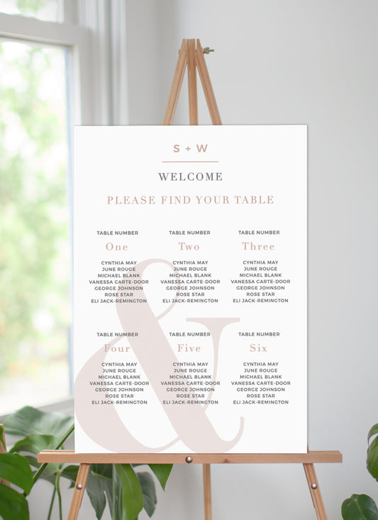 Elegant Type Seating Chart by Shab M.