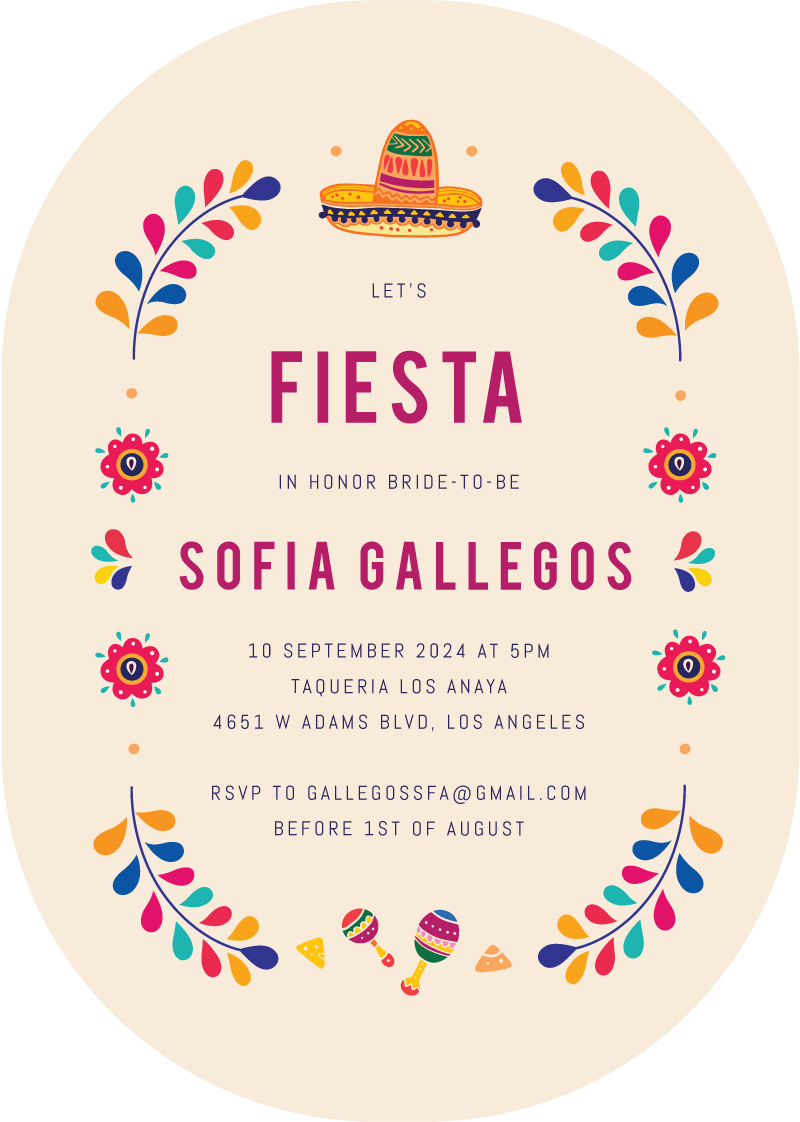 El FestinBridal Shower Invitation by Yunita Y.