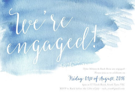 Beach Engagement Invitations by Amelia S.