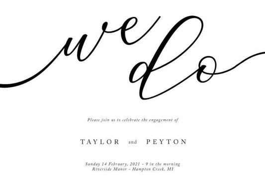Forever Promise Engagement Invitations by Joy