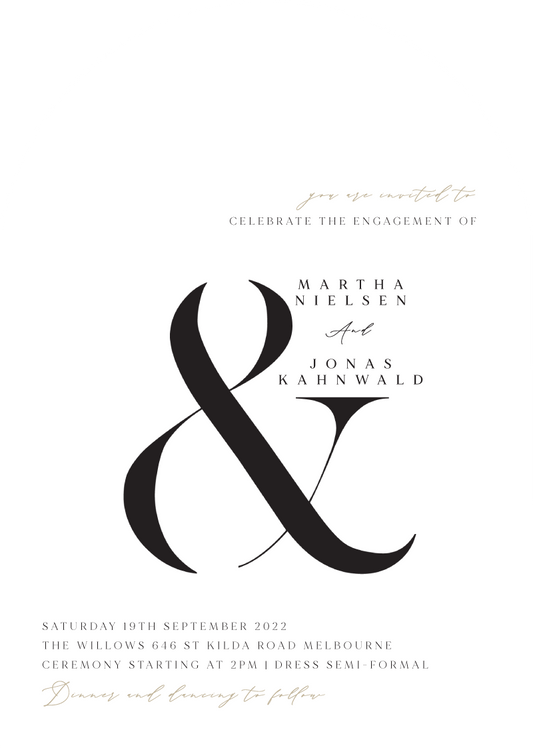 Tulips Engagement Invitations by Shab M.