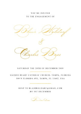 Lucullan Engagement Invitations by Stella M.