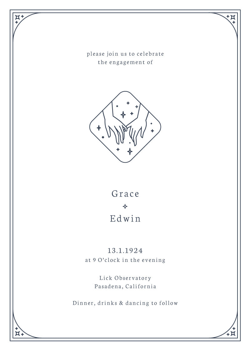Ad Astra Engagement Invitations by Alexander K.