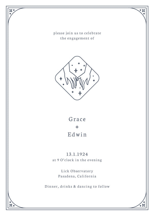 Ad Astra Engagement Invitations by Alexander K.