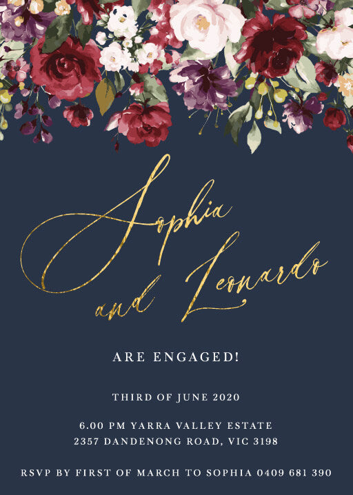 La Butte Engagement Invitations by Jamie L.