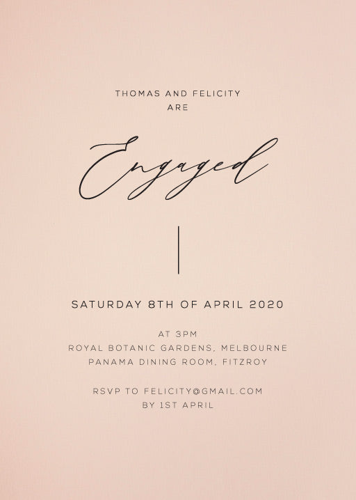 Verde Engagement Invitations by Jamie L.