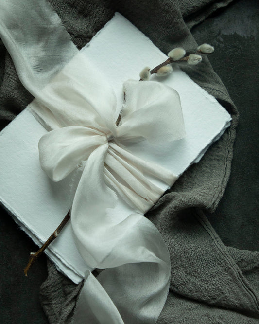 Natural White {Ethereal} Silk Ribbon