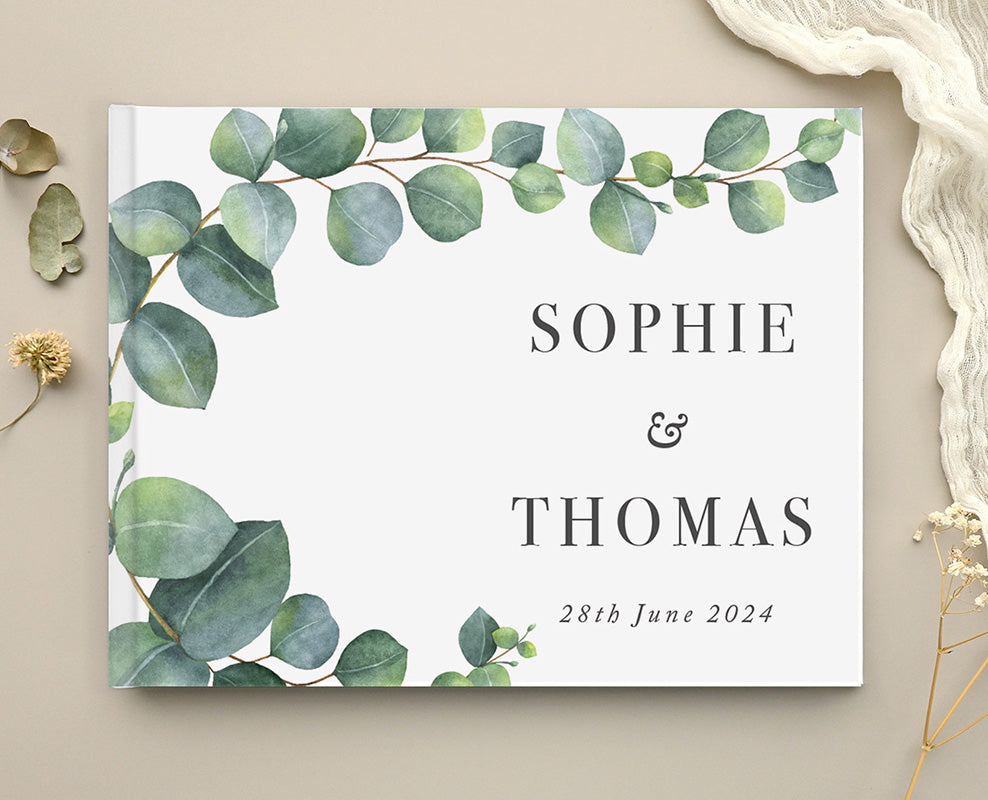 Eucalyptus Wedding Guest Book by Jamie L.
