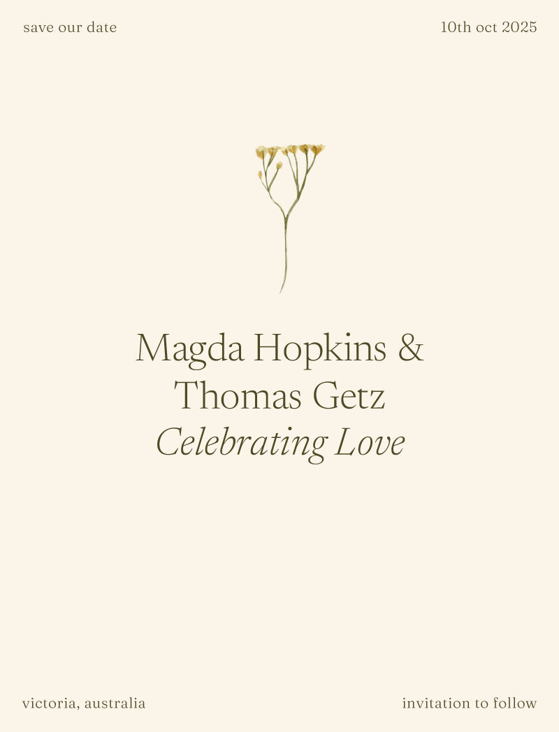 Evenings Save The Date Cards by Inggrid H.