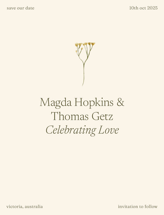 Evenings Save The Date Cards by Inggrid H.
