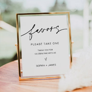 EVERLEIGH Wedding Favors Sign