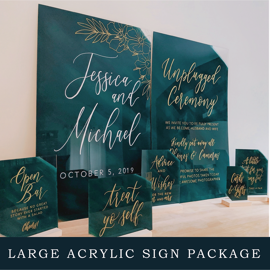 Large Acrylic Sign Package