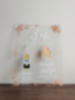 Signature Cocktails Sign | 2 Cocktails with Rose Gold Foil