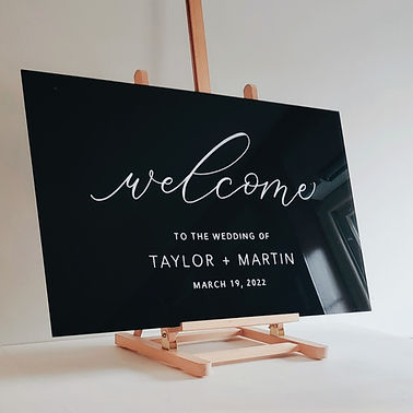 Modern Welcome To Our Wedding Sign