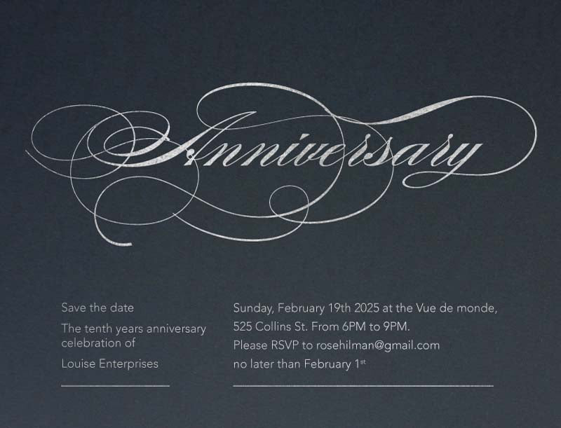 Fancy Flourish Save The Date Cards by Alexander K.