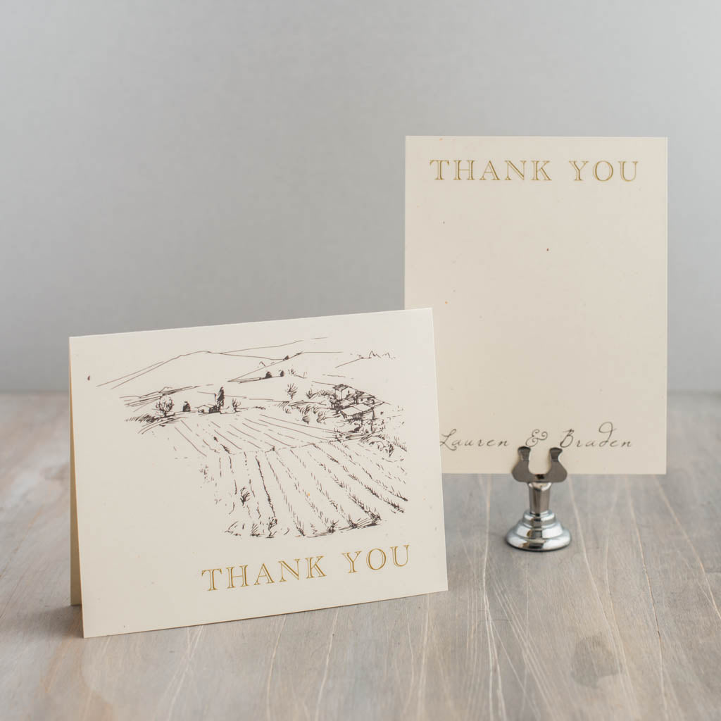 Farm Chic Thank You Cards