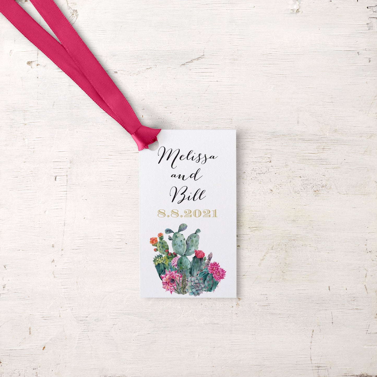 Desert Blooms Favor Tags