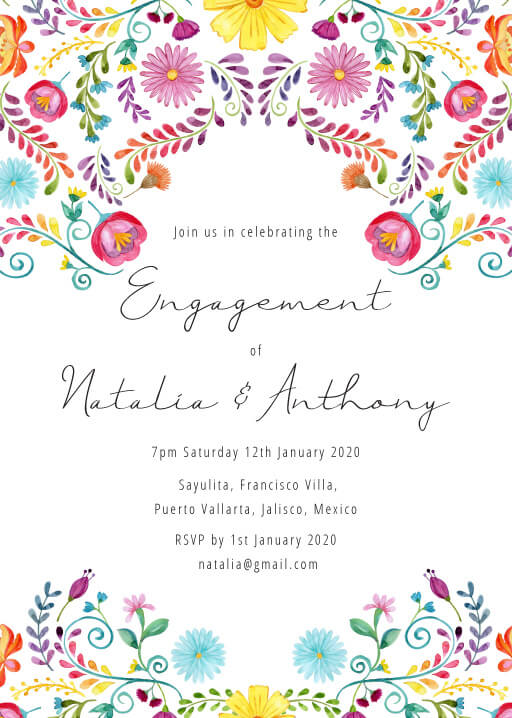 Fiesta De Bodas Engagement Invitations by Amber B.