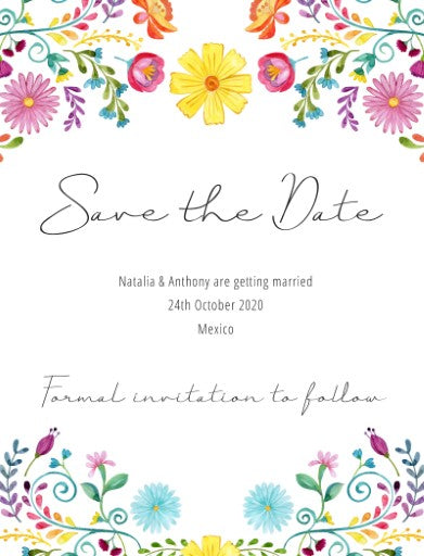 Fiesta De Bodas Save The Date Cards by Amber B.