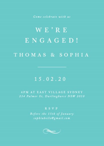 Fifth Avenue Engagement Invitations by Jamie L.