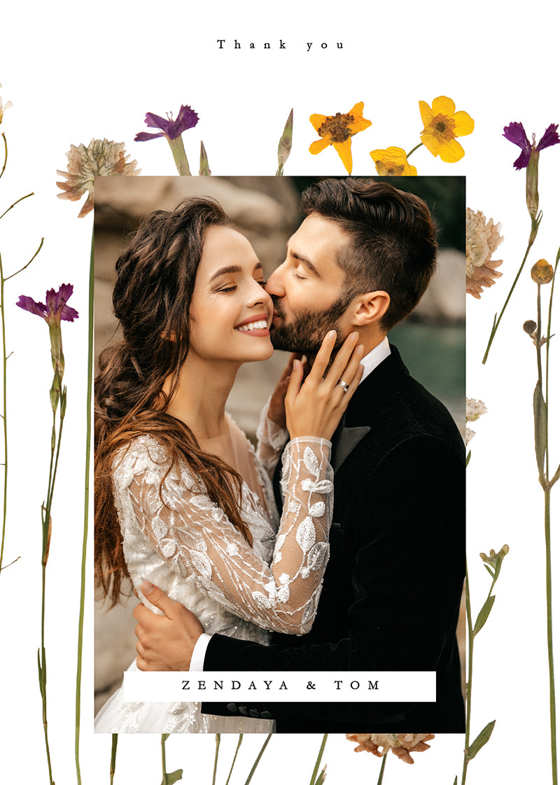 Flora Thank You Card by Shab M.