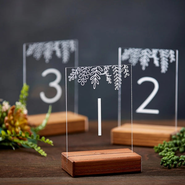 Floral Acrylic Table Numbers