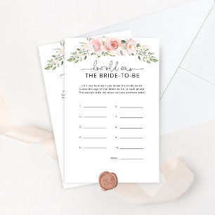 Floral blush How old was the bride to be game