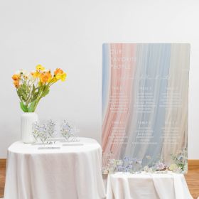 Floral Chic Wildflower Mirror Acrylic Seating Chart CS127