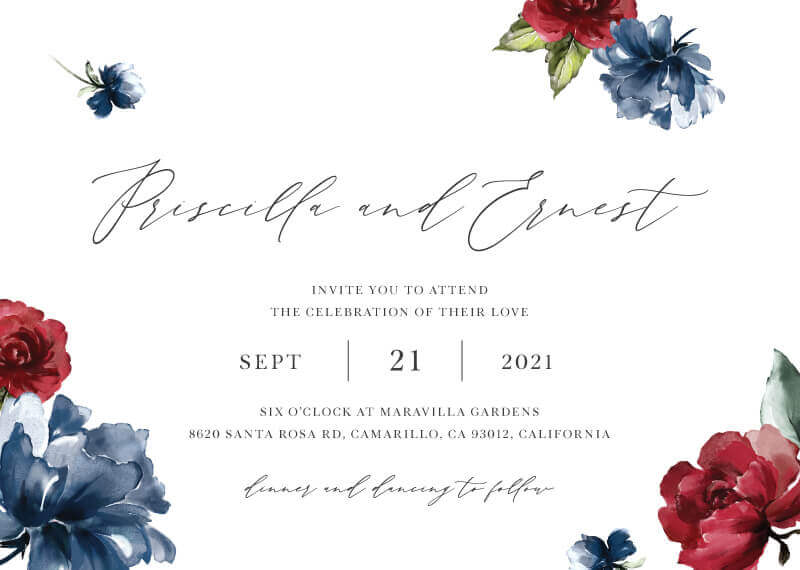 Flower Code Wedding Invitations by Yunita Y.