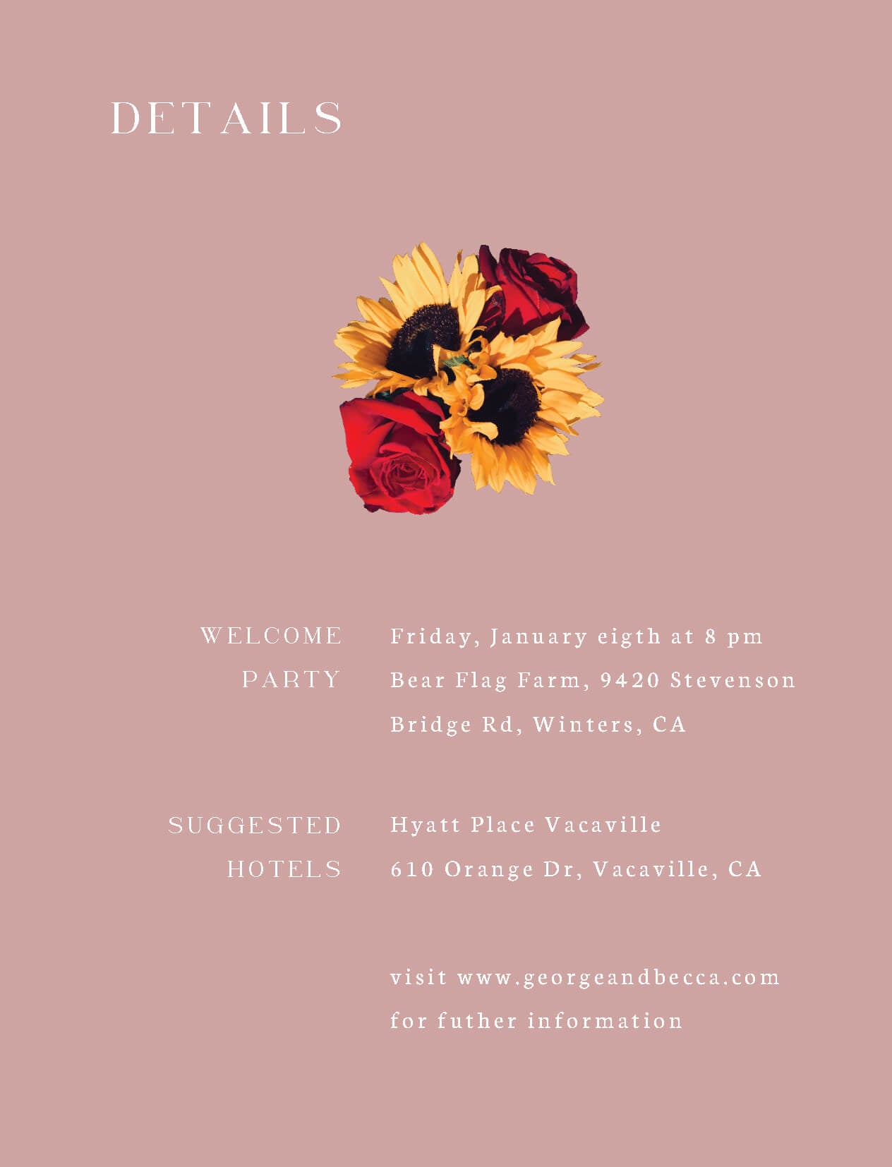 Flower Delights Information Card by Inggrid H.
