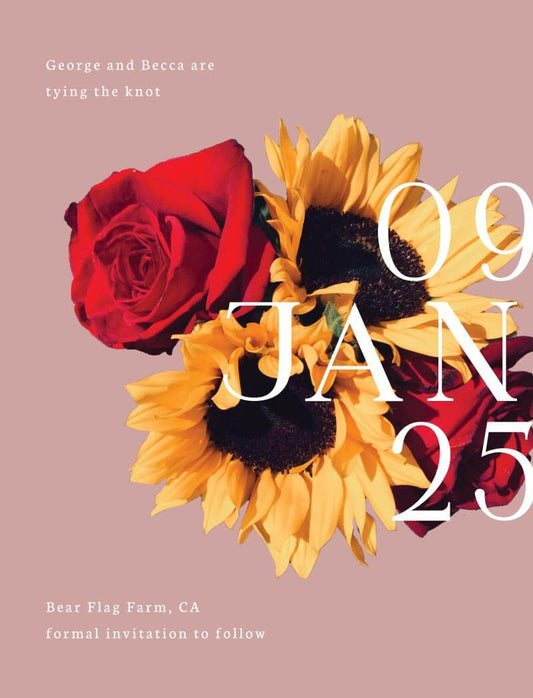 Flower Delights Save The Date Cards by Inggrid H.