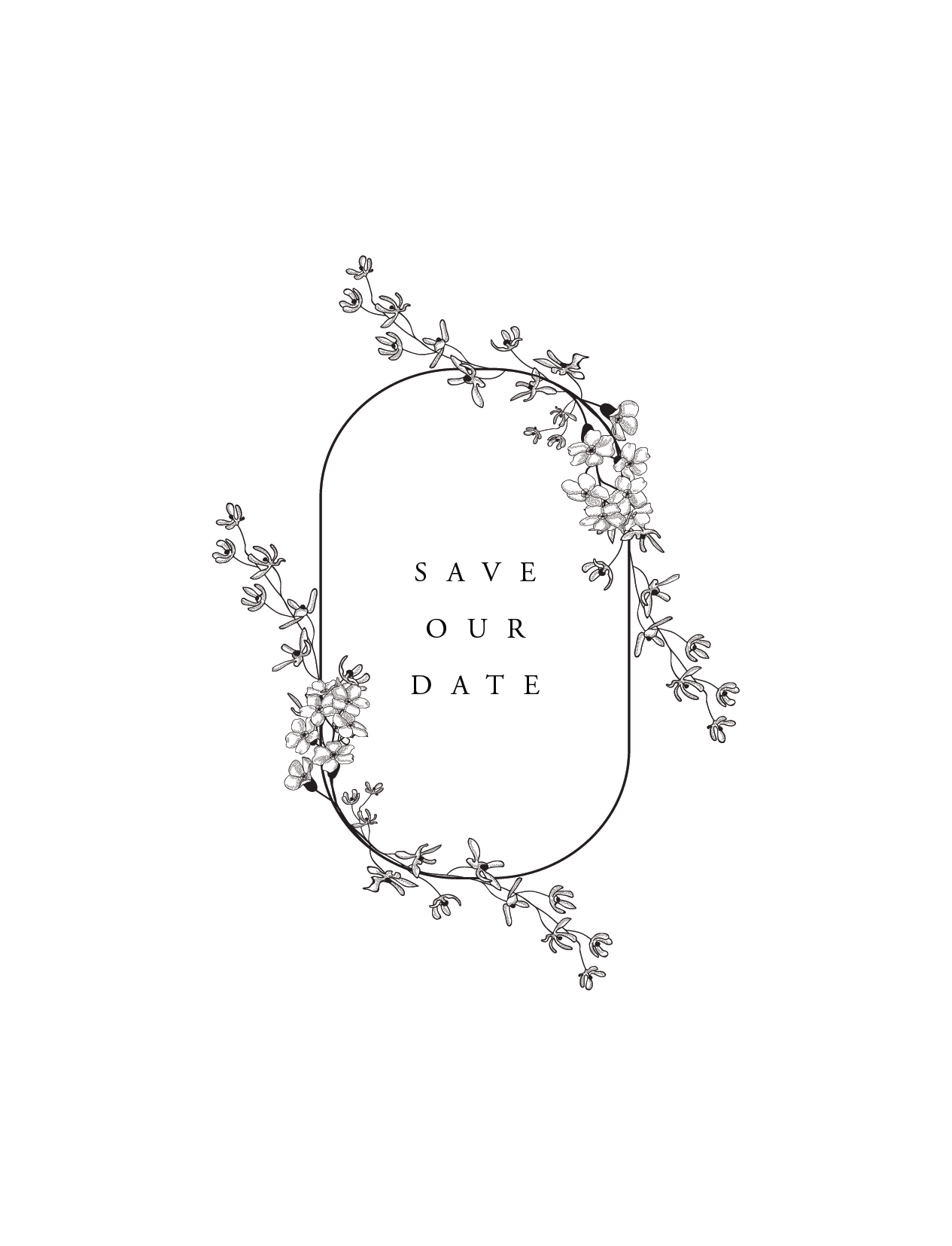 Floweret Save The Date Cards by Shab M.