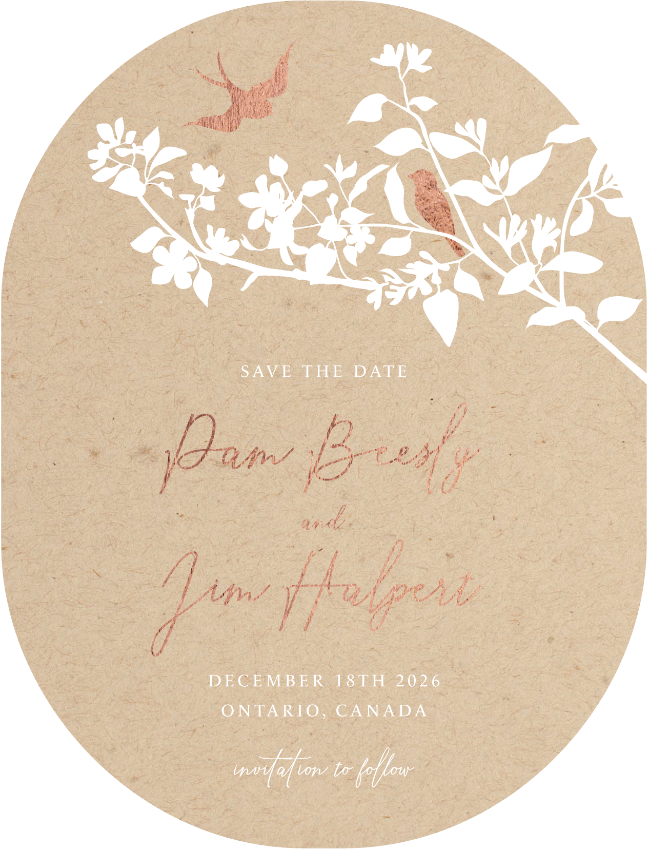 Fly With Me Save The Date Cards by Putri N.