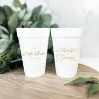 Elegant Night Before Foam Rehearsal Dinner Cups