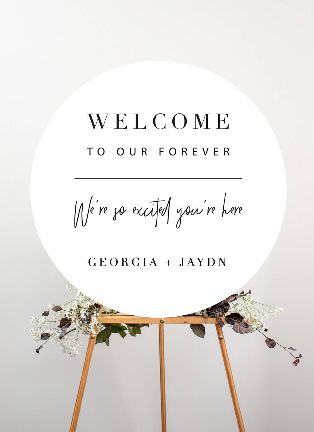 Forever Wedding Sign by Breanna F.