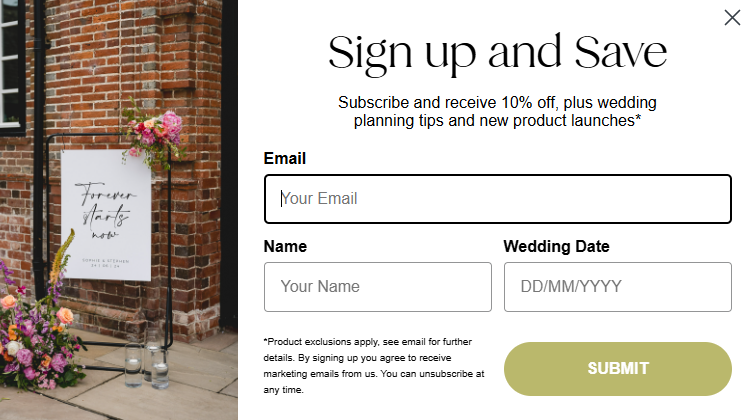 Table Menus - 10% SIGN UP DISCOUNT