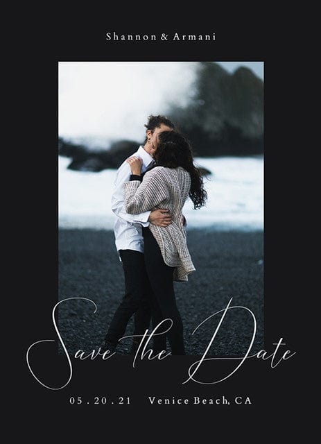 Framed Forever Wedding Invitation