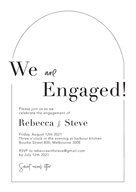 Framed Engagement Invitations by Breanna F.