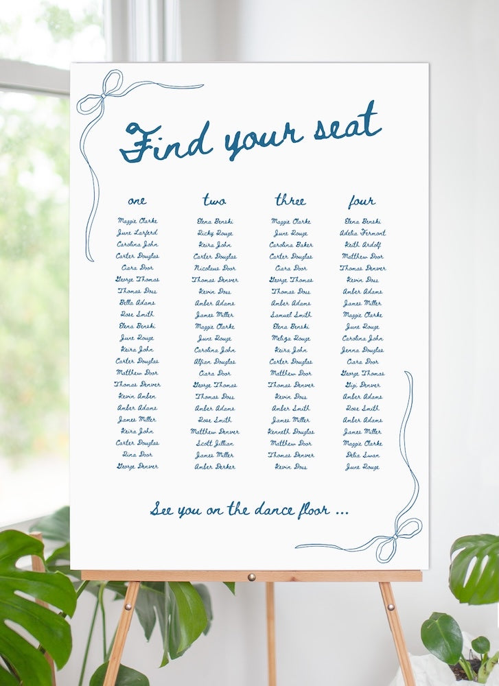 Francesca Seating Chart by Jamie L.